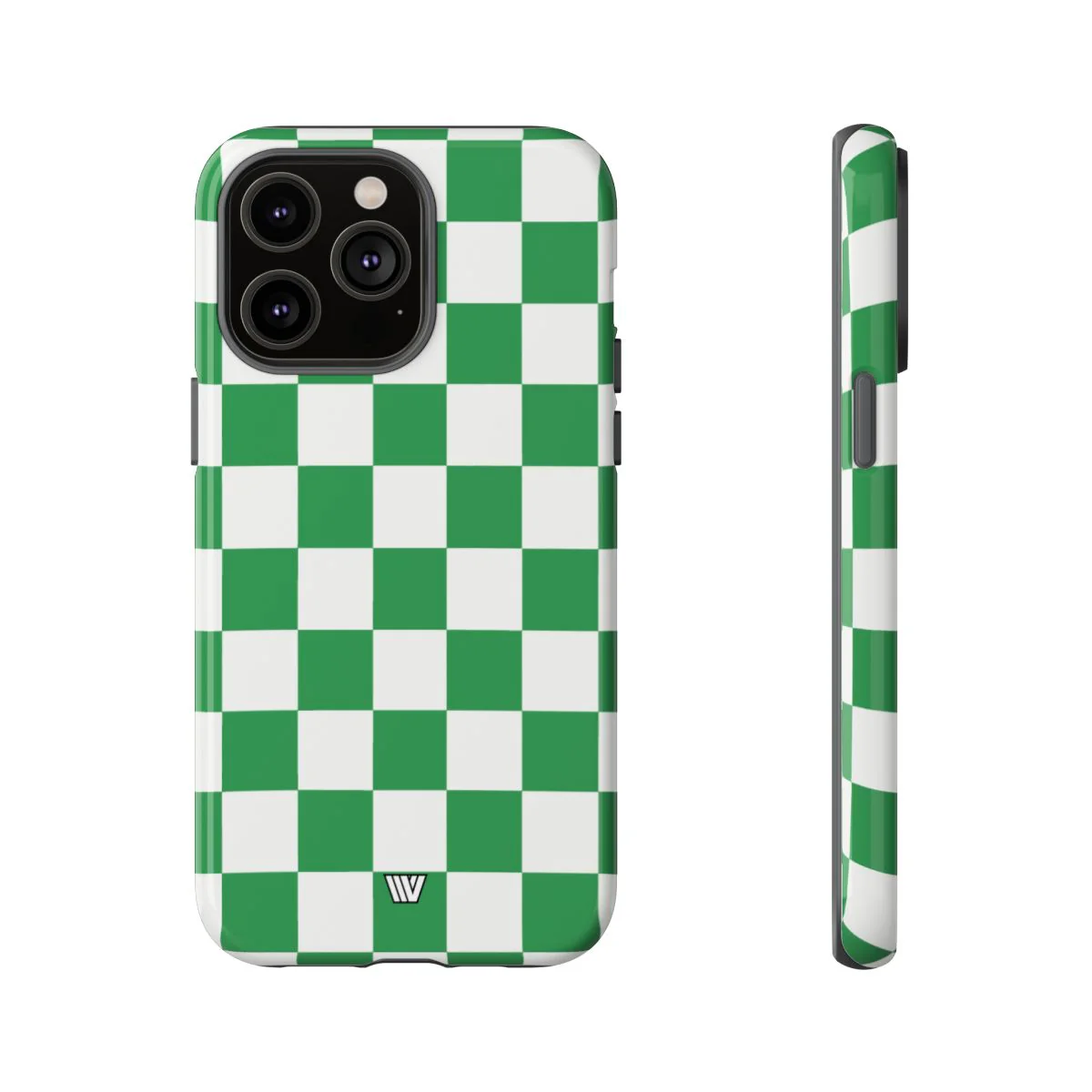 GREEN WHITE CHECKERBOARD | Tough Phone Case - Image 23