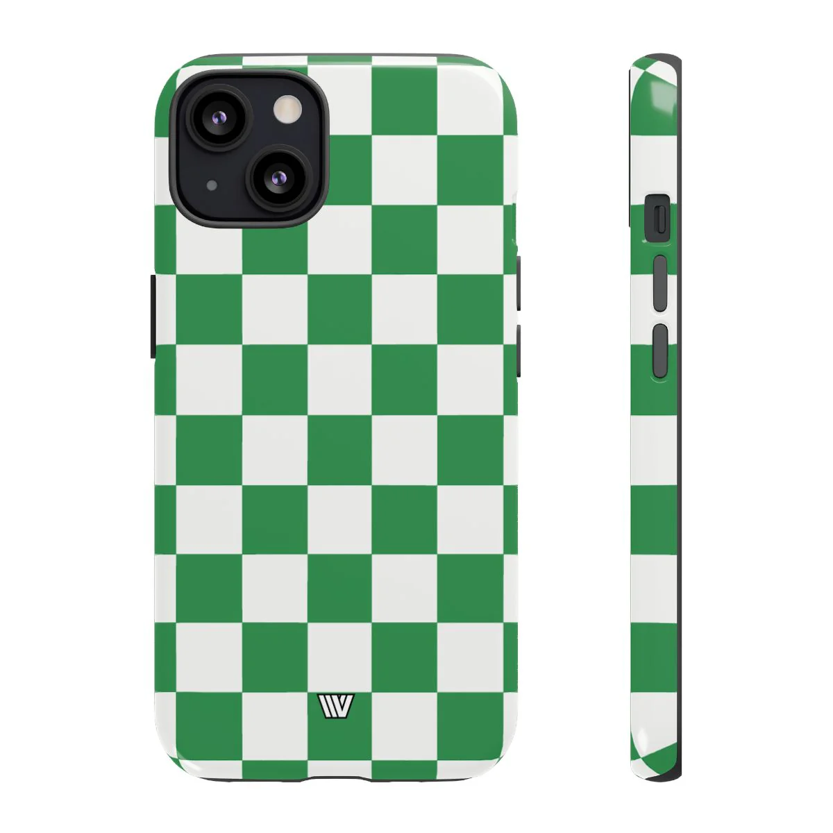 GREEN WHITE CHECKERBOARD | Tough Phone Case - Image 25