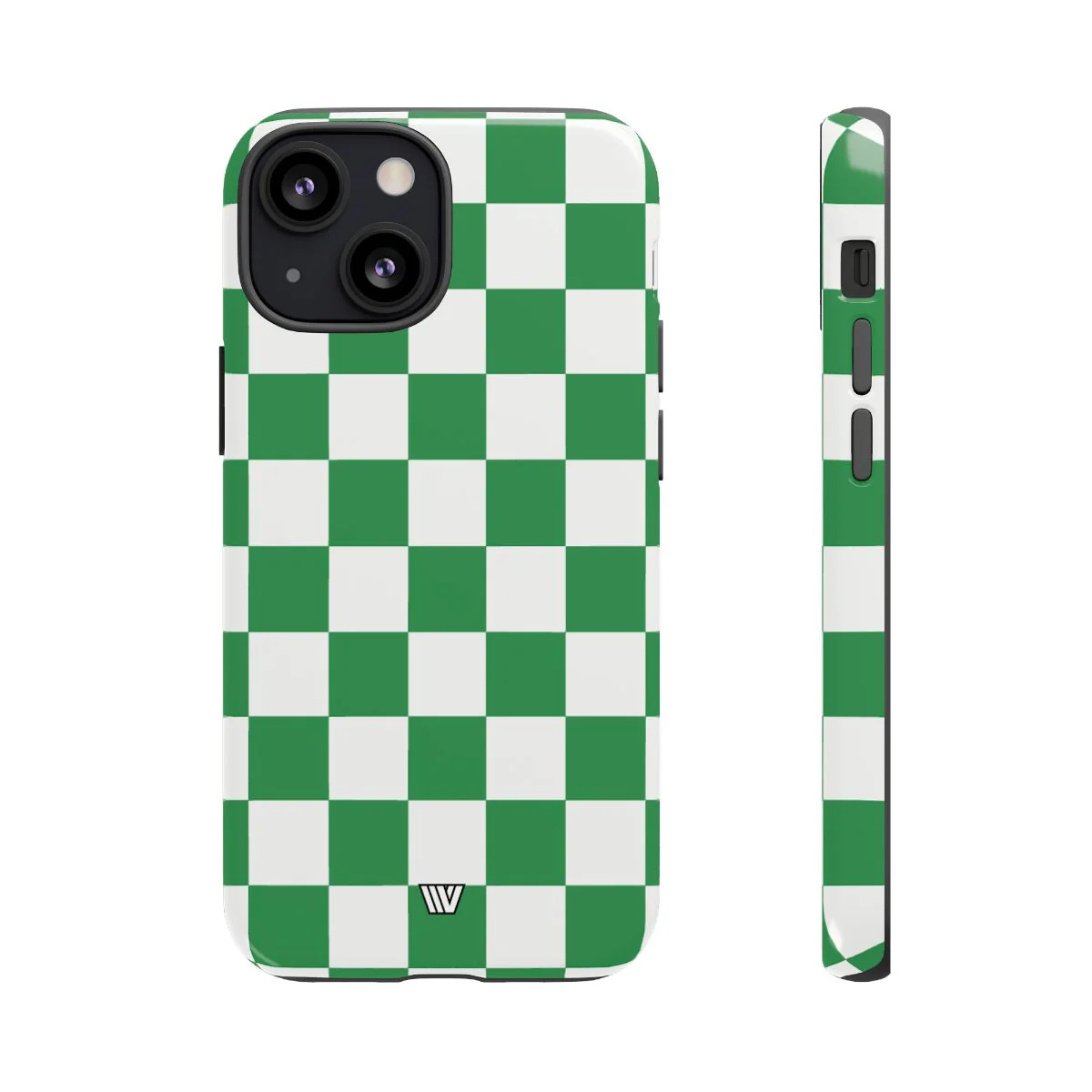 GREEN WHITE CHECKERBOARD | Tough Phone Case - Image 27