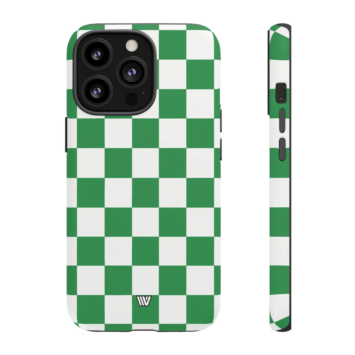 GREEN WHITE CHECKERBOARD | Tough Phone Case - Image 30