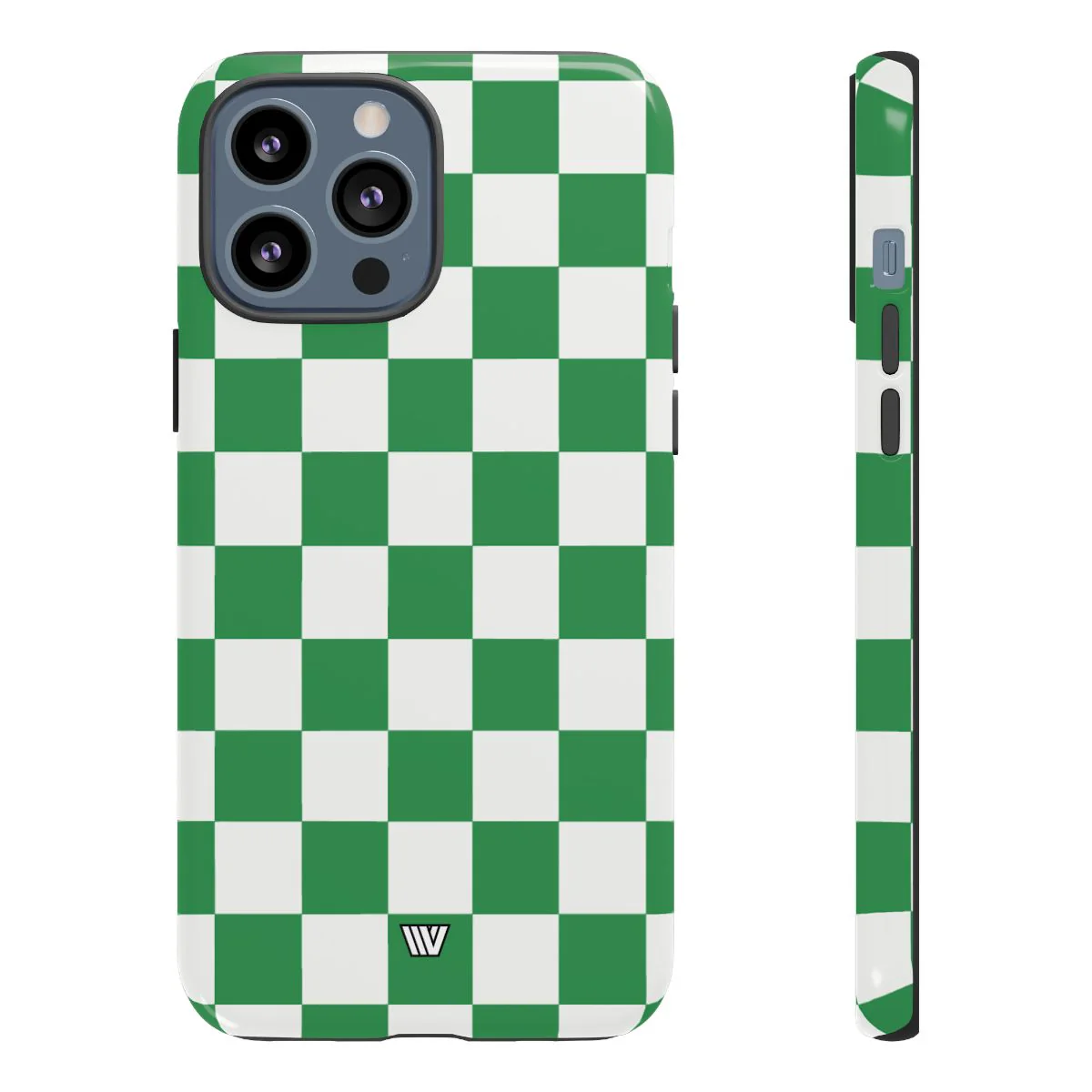 GREEN WHITE CHECKERBOARD | Tough Phone Case - Image 31