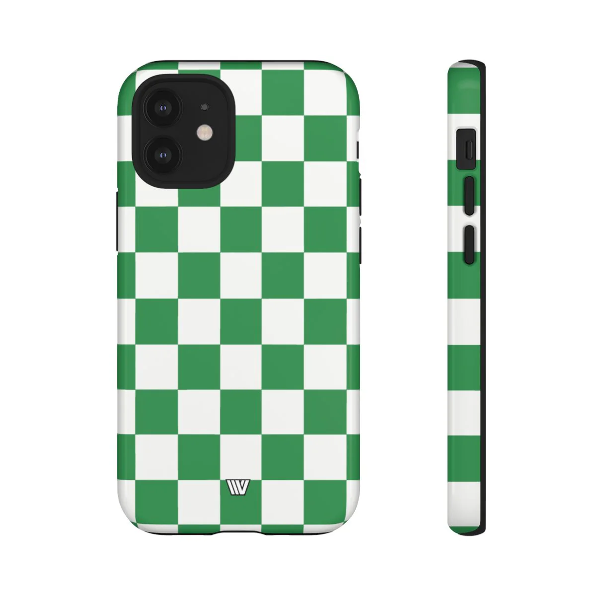 GREEN WHITE CHECKERBOARD | Tough Phone Case - Image 33