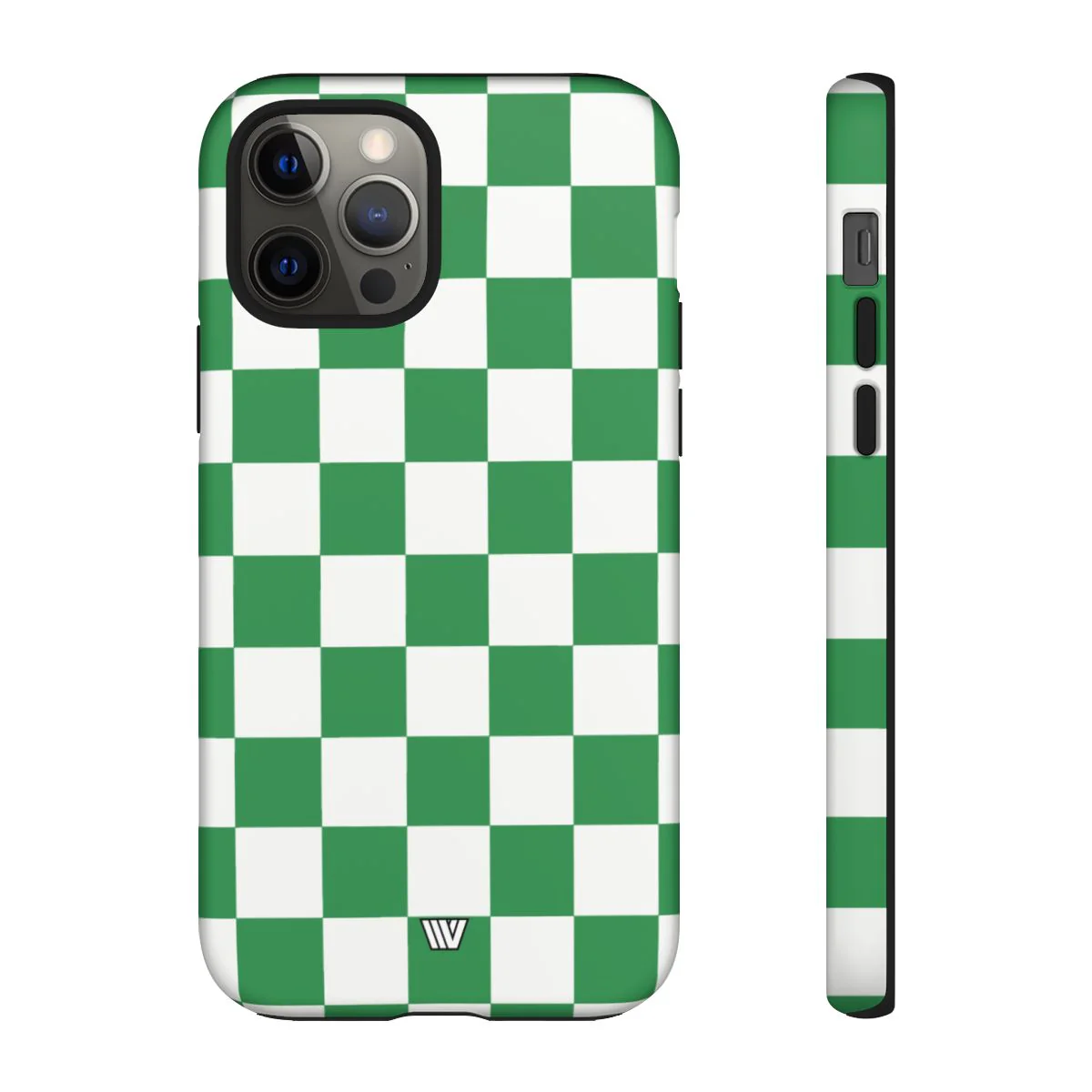 GREEN WHITE CHECKERBOARD | Tough Phone Case - Image 35