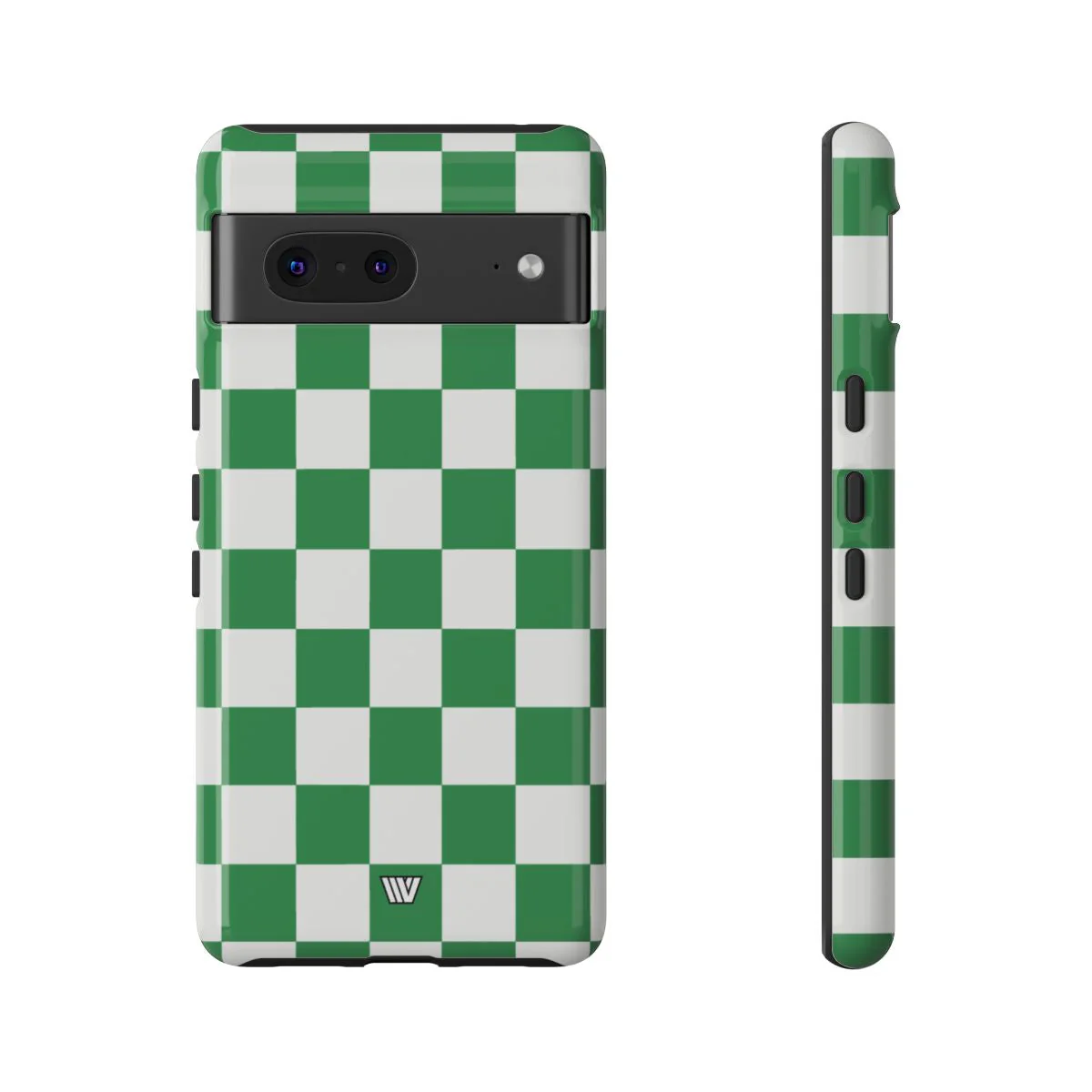 GREEN WHITE CHECKERBOARD | Tough Phone Case - Image 42