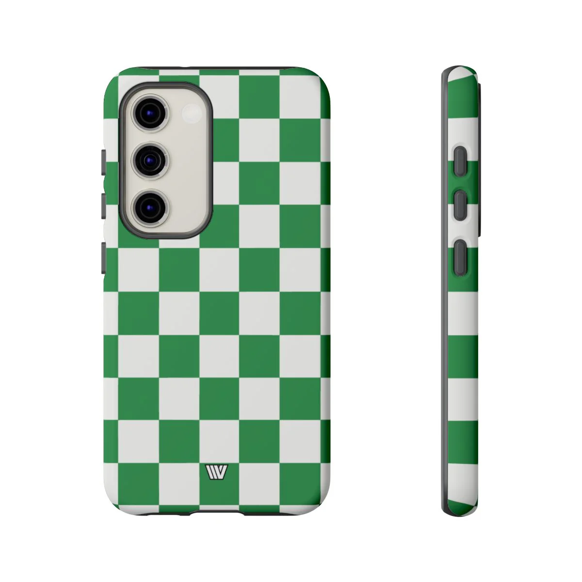 GREEN WHITE CHECKERBOARD | Tough Phone Case - Image 51
