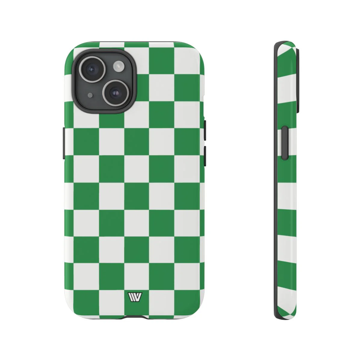 GREEN WHITE CHECKERBOARD | Tough Phone Case - Image 79