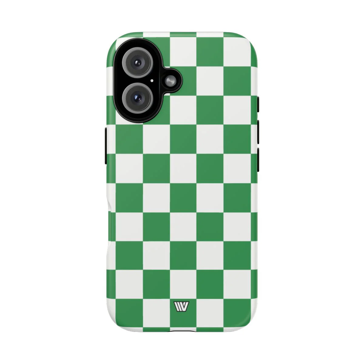 GREEN WHITE CHECKERBOARD | Tough Phone Case - Image 9