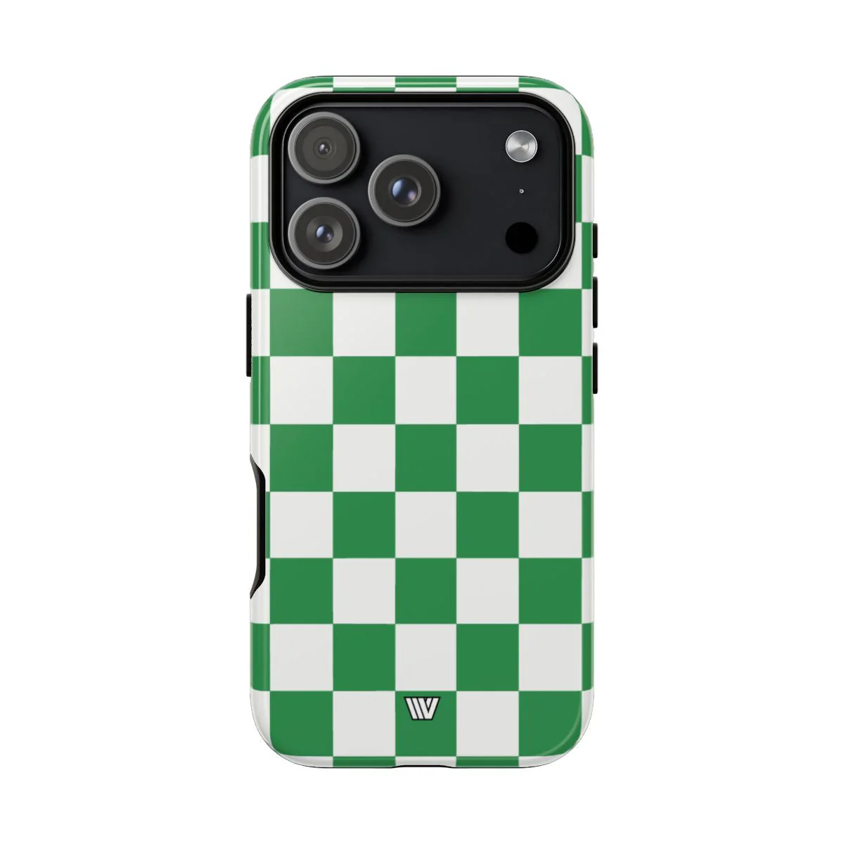 GREEN WHITE CHECKERBOARD | Tough Phone Case - Image 90