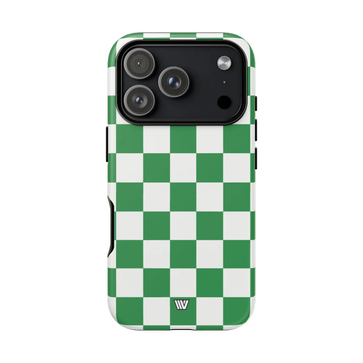 GREEN WHITE CHECKERBOARD | Tough Phone Case - Image 91