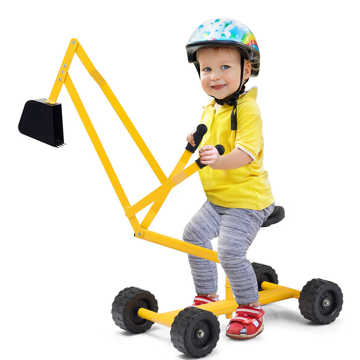 Heavy Duty Steel Frame Kid Ride-on Sand Digger - Image 4