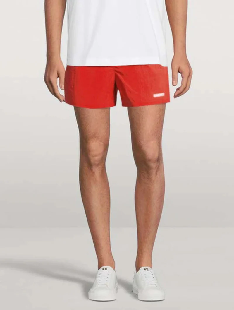 Helmut Lang MEN'S AIRY Logo Polyamide-Blend Swim Shorts – Lightweight and Quick-Drying - Image 7