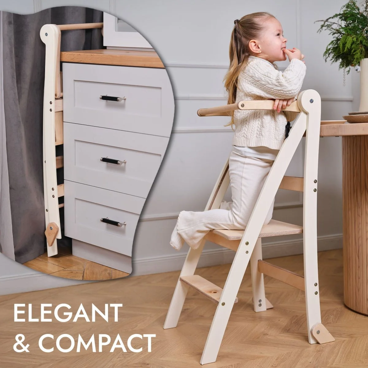 Helper Tower: A Multi-functional Foldable Step Stool for Kids - Image 2