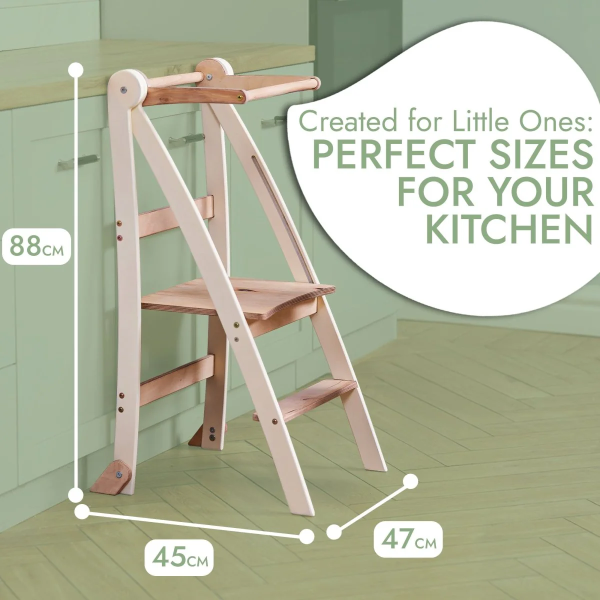 Helper Tower: A Multi-functional Foldable Step Stool for Kids - Image 3