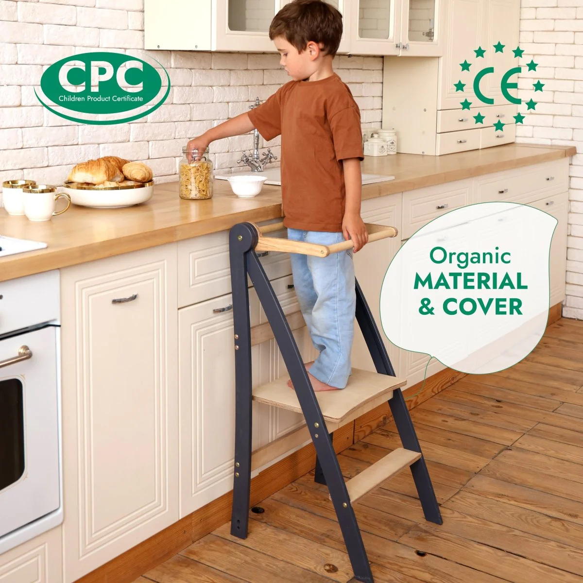 Helper Tower: A Multi-functional Foldable Step Stool for Kids - Image 4
