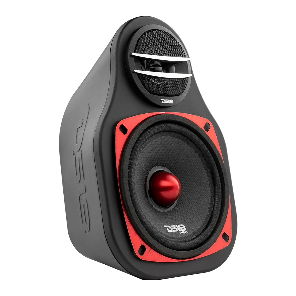 High Density Abs 2-Way Universal Pod 1 X 4" Loudspeaker and 1 X .5-1” Tweeter(Pair) - Image 4