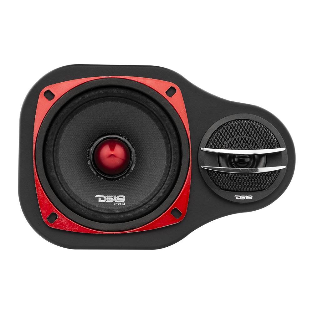 High Density Abs 2-Way Universal Pod 1 X 4" Loudspeaker and 1 X .5-1” Tweeter(Pair) - Image 5