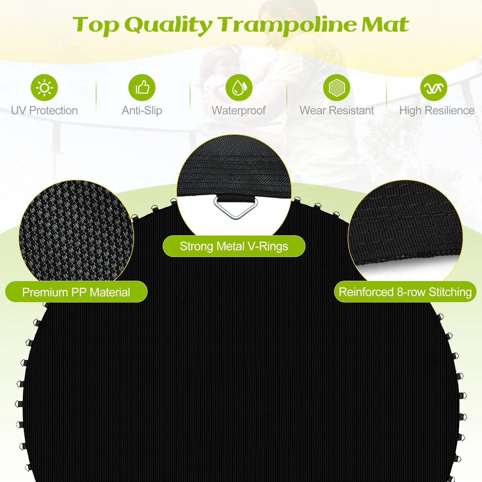 High-Elastic PP Replacement Jumping Mat-10 ft - Image 6