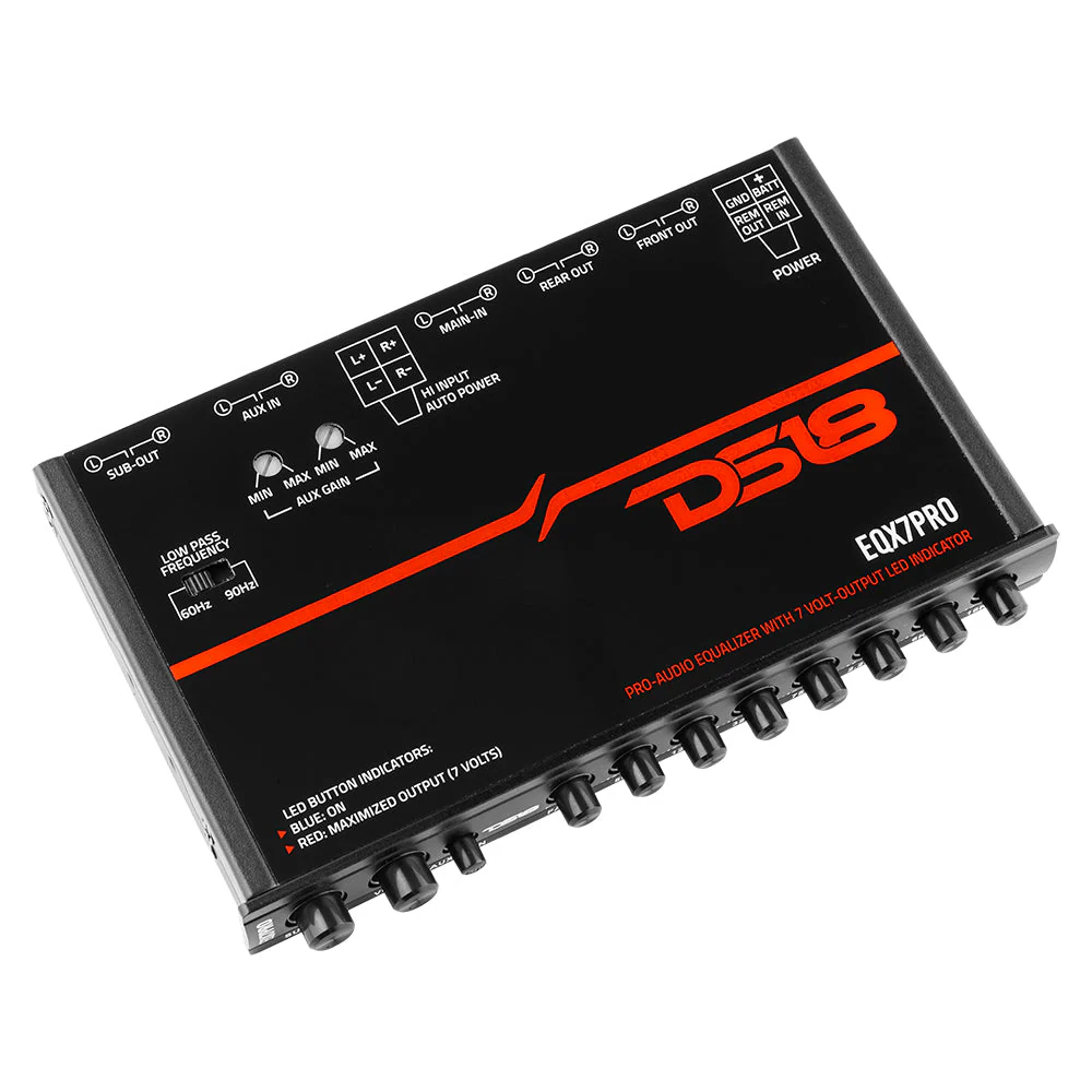 High Volt 7-Band Equalizer with High Level Input, Auto Turn On And High Volt LED Indicator - Image 2