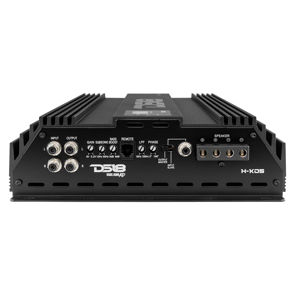 HOOLIGAN KO 1-Channel Amplifier with Voltmeter 5000 Watts Rms @ 1-Ohm Made In Korea Black - Image 3