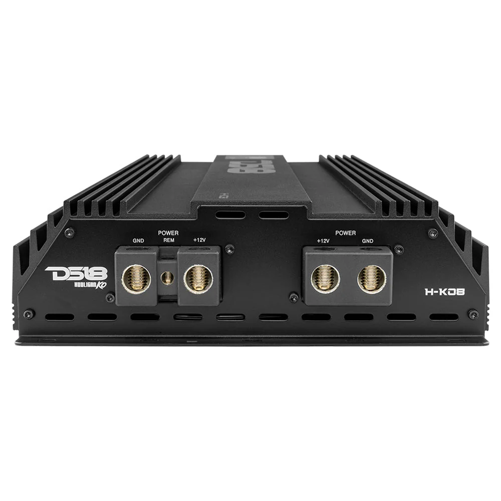 HOOLIGAN KO 1-Channel Amplifier with Voltmeter 8000 Watts Rms @ 1-Ohm Made In Korea Black - Image 4