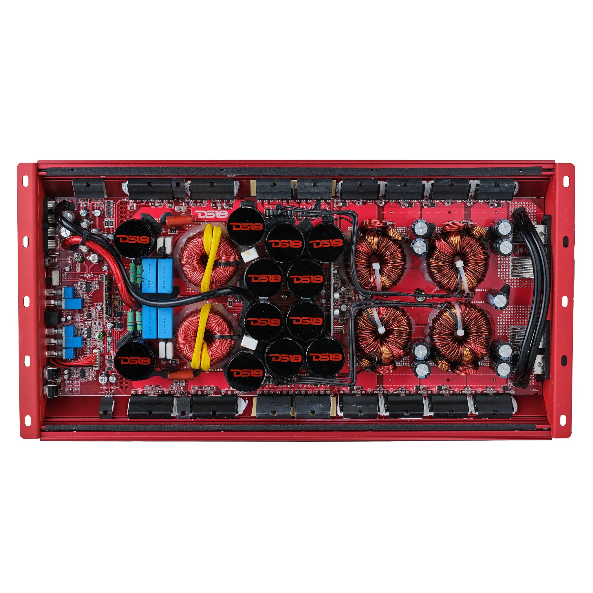 HOOLIGAN KO 1-Channel Amplifier with Voltmeter 8000 Watts Rms @ 1-Ohm Made In Korea Red - Image 2