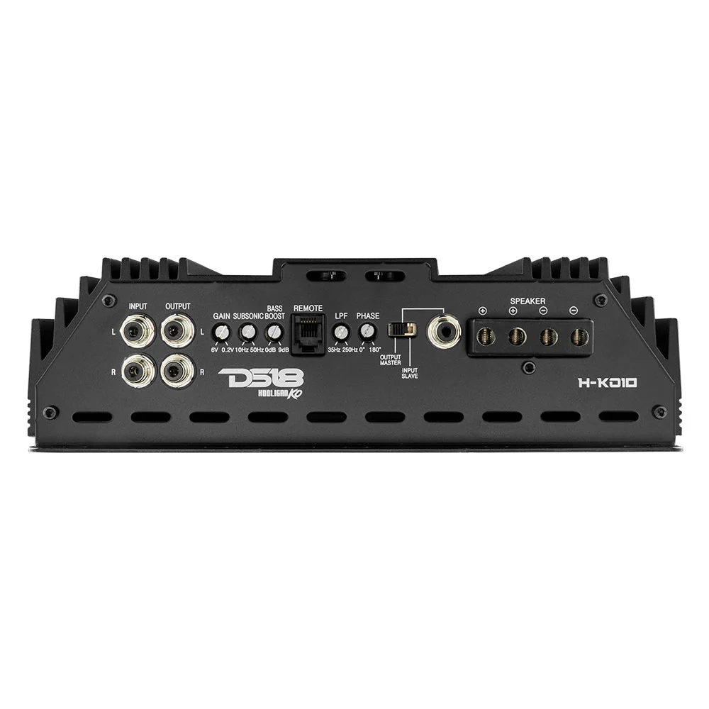 HOOLIGAN KO Black 1-Channel Amplifier with Voltmeter 10000 Watts Rms @ 1-Ohm Made In Korea - Image 3