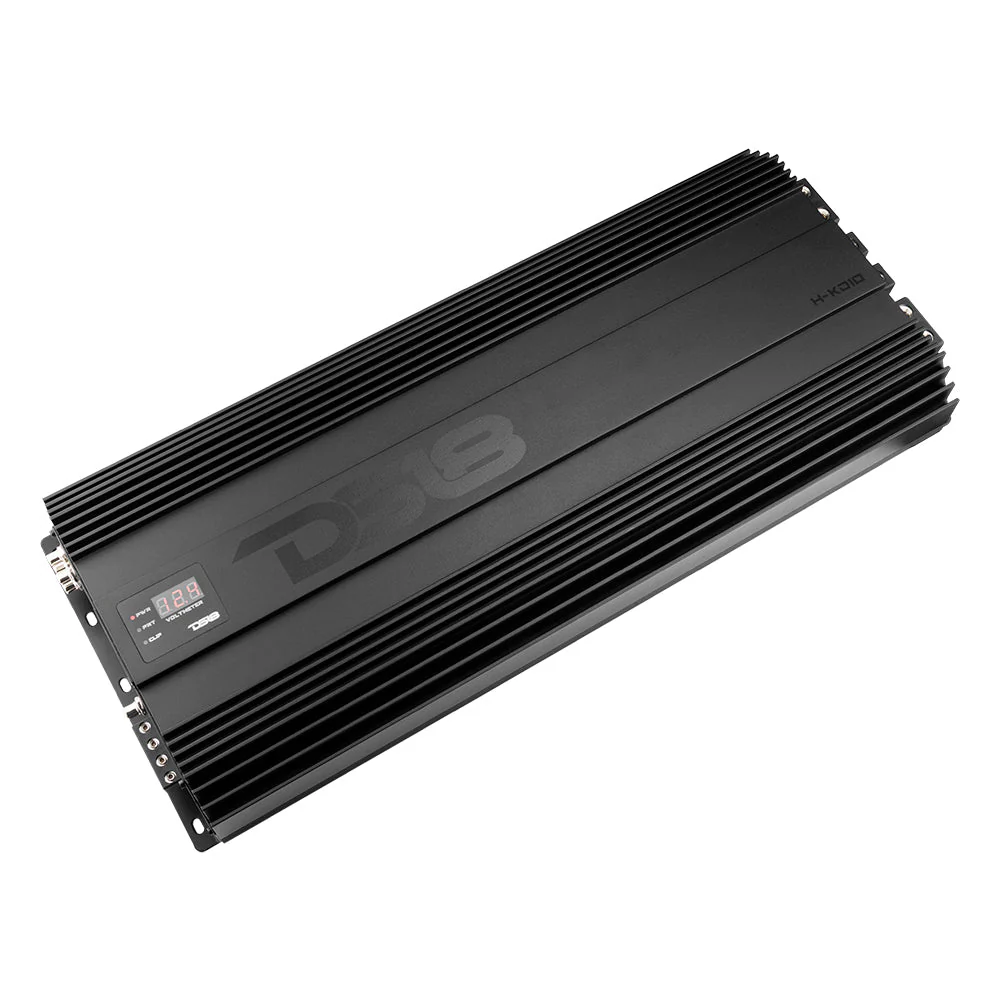 HOOLIGAN KO Black 1-Channel Amplifier with Voltmeter 10000 Watts Rms @ 1-Ohm Made In Korea - Image 5