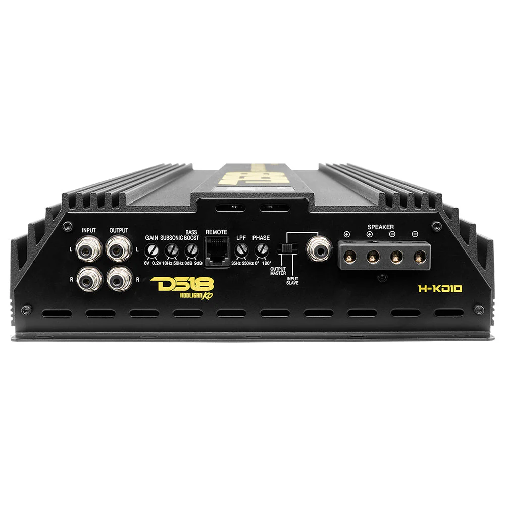 HOOLIGAN KO Gold 1-Channel Amplifier with Voltmeter 10000 Watts Rms @ 1-Ohm Made In Korea - Image 3