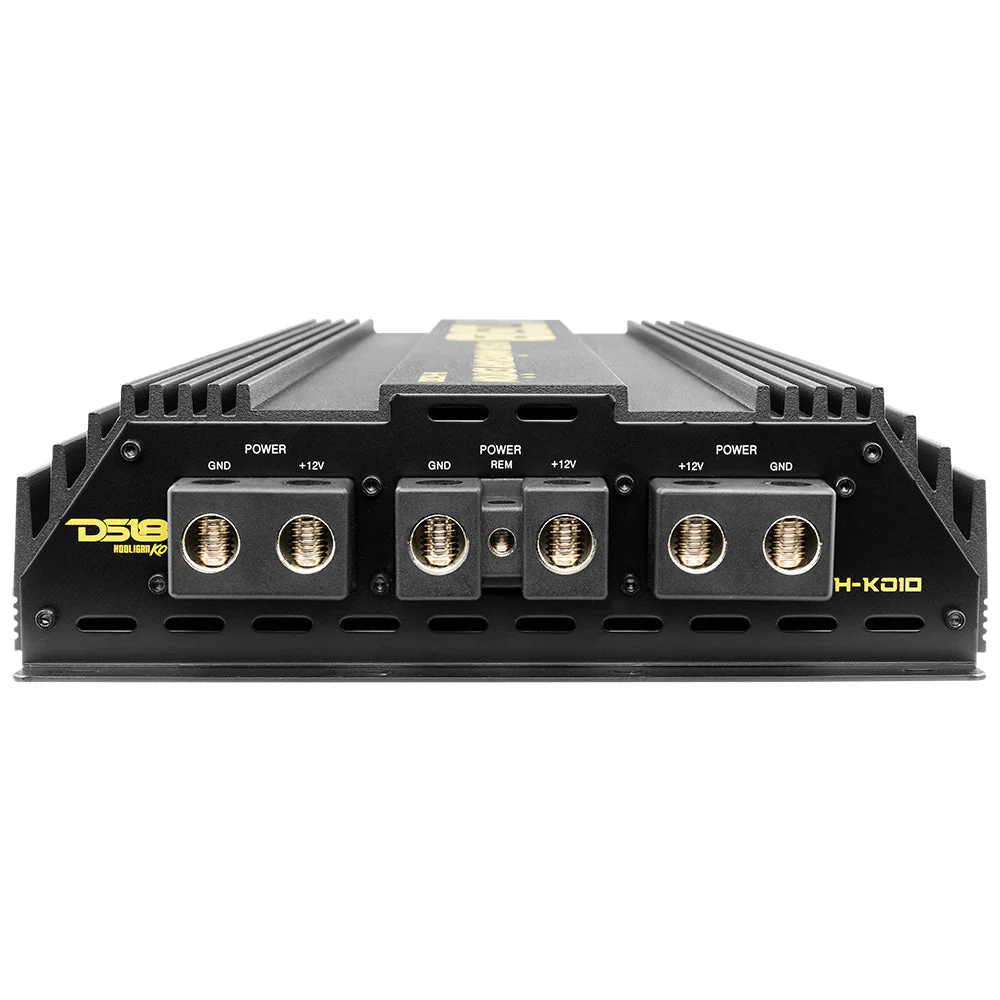 HOOLIGAN KO Gold 1-Channel Amplifier with Voltmeter 10000 Watts Rms @ 1-Ohm Made In Korea - Image 4