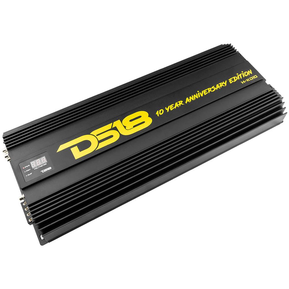 HOOLIGAN KO Gold 1-Channel Amplifier with Voltmeter 10000 Watts Rms @ 1-Ohm Made In Korea - Image 5