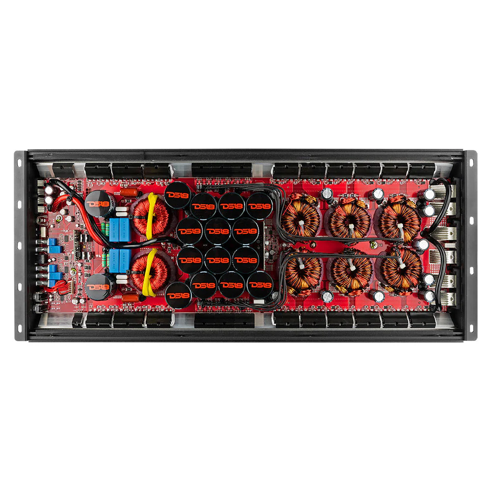 HOOLIGAN KO Red 1-Channel Amplifier with Voltmeter 10000 Watts Rms @ 1-Ohm Made In Korea - Image 2