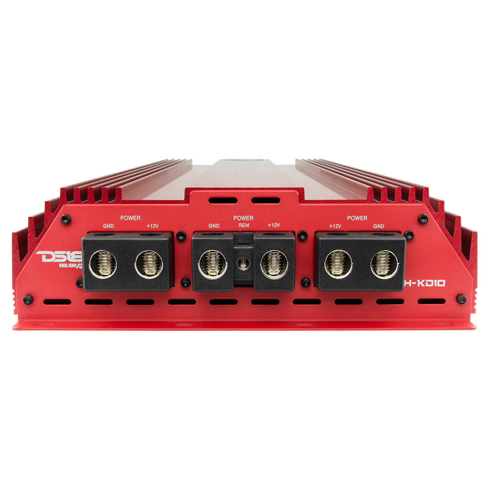 HOOLIGAN KO Red 1-Channel Amplifier with Voltmeter 10000 Watts Rms @ 1-Ohm Made In Korea - Image 4