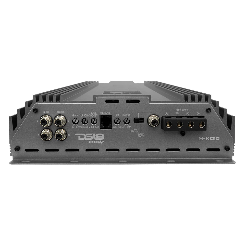 HOOLIGAN KO Silver 1-Channel Amplifier with Voltmeter 10000 Watts Rms @ 1-Ohm Made In Korea - Image 3