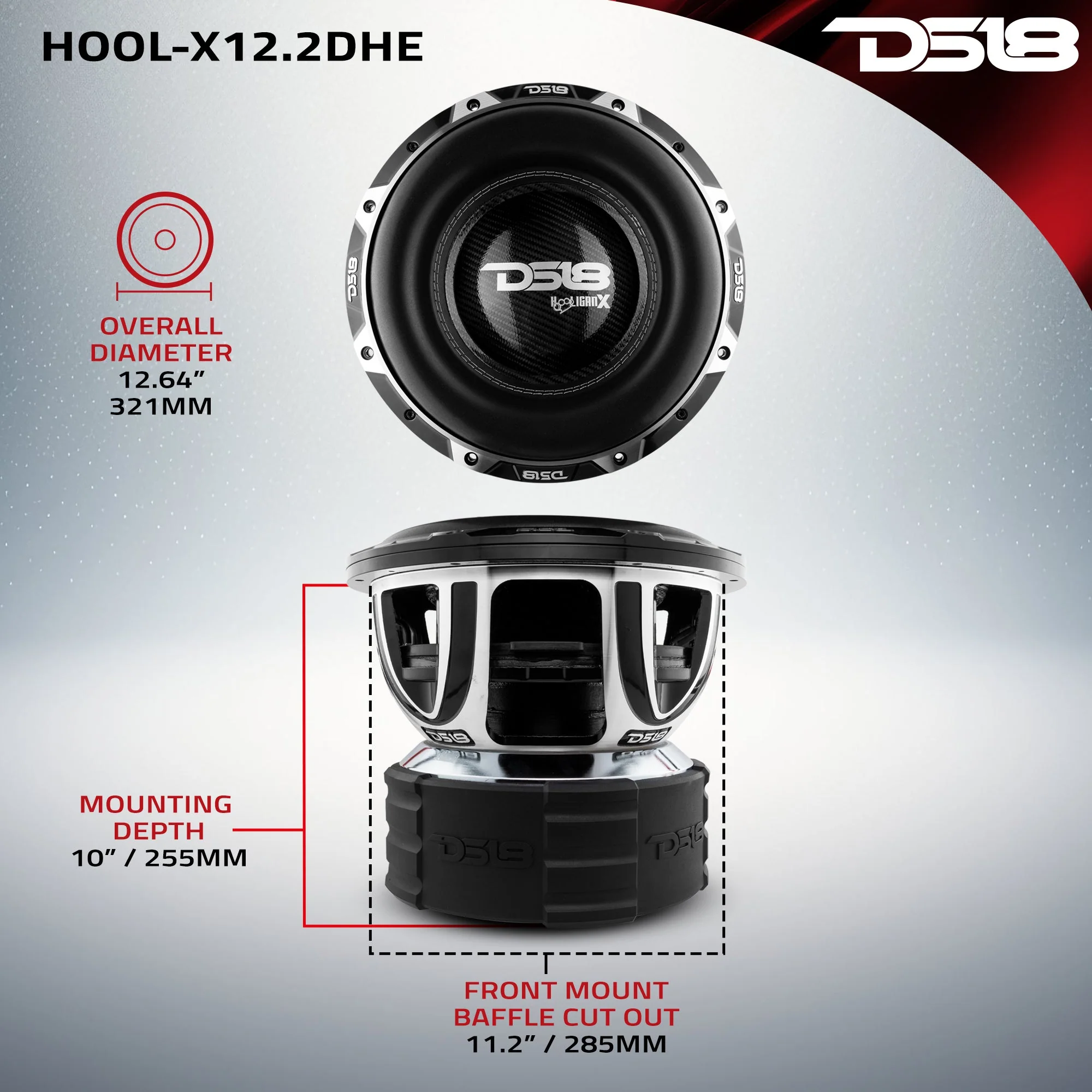HOOLIGAN X 12" High Excursion Subwoofer 4000 Watts Rms 4" DVC 2-Ohm - Image 7