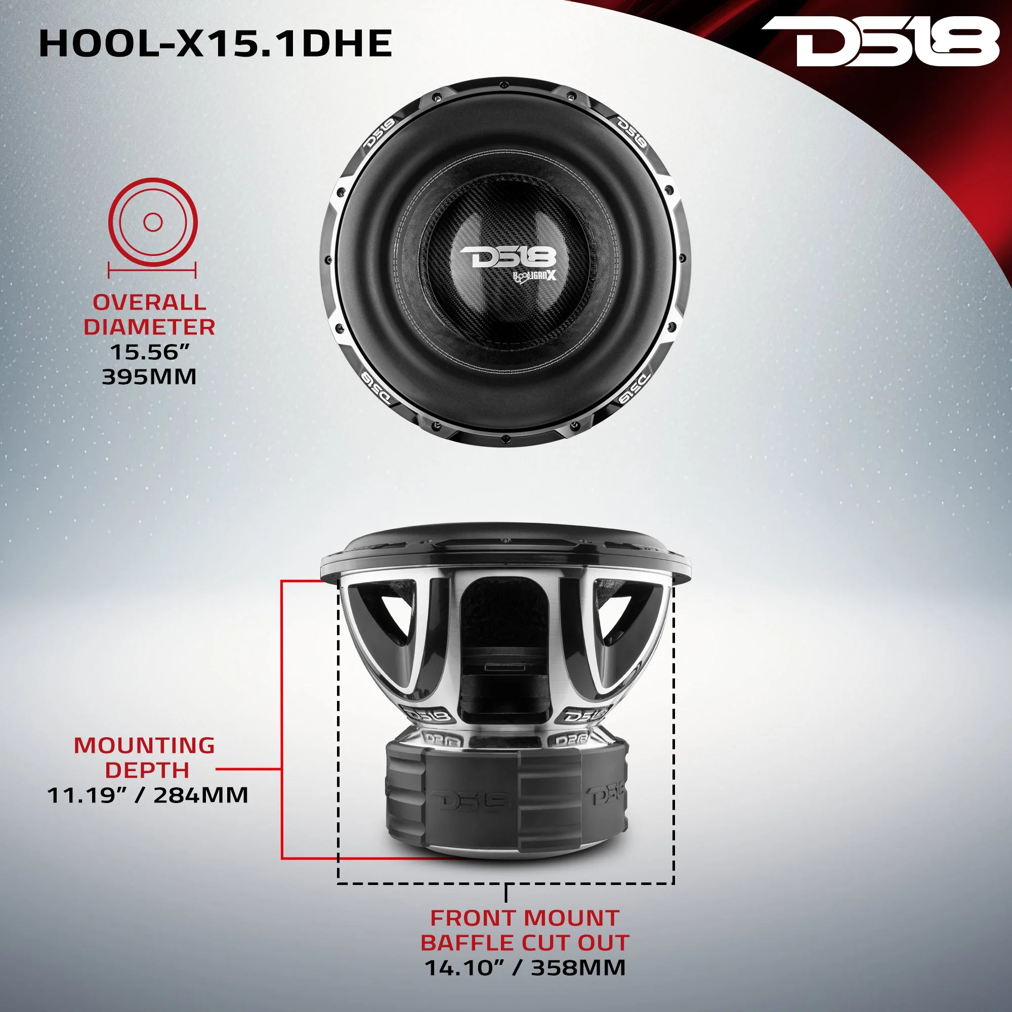 HOOLIGAN X 15" High Excursion Subwoofer 4000 Watts Rms 4" DVC 1-Ohm - Image 7