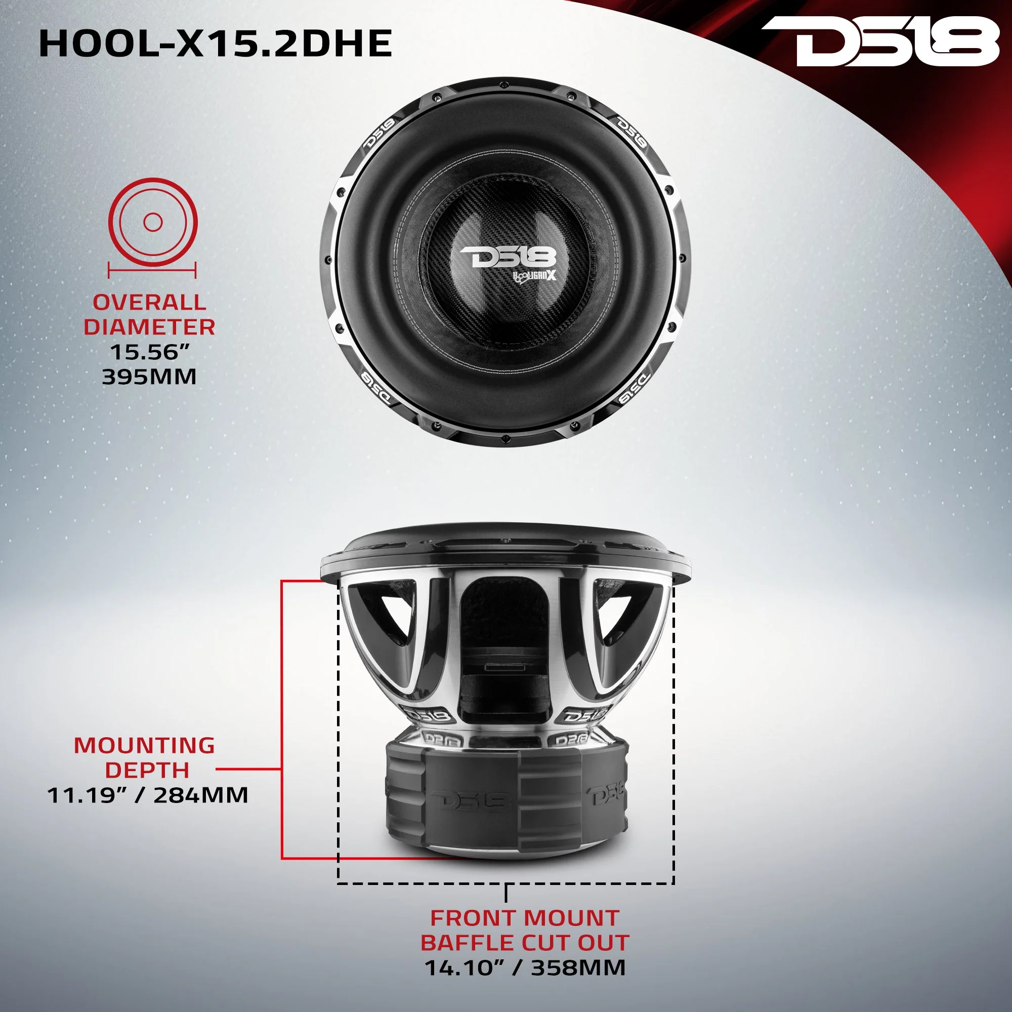 HOOLIGAN X 15" High Excursion Subwoofer 4000 Watts Rms 4" DVC 2-Ohm - Image 7