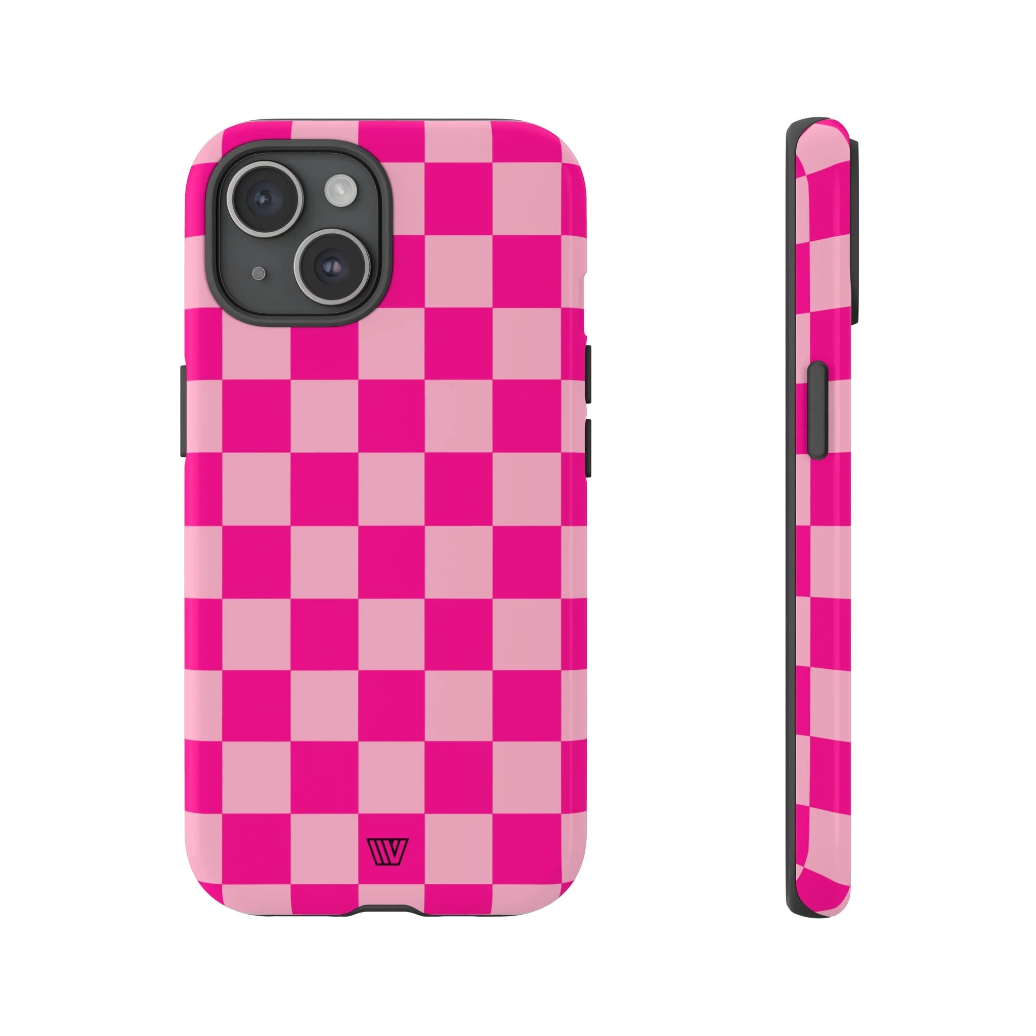 HOT PINK CHECKERBOARD | Tough Phone Case - Image 2