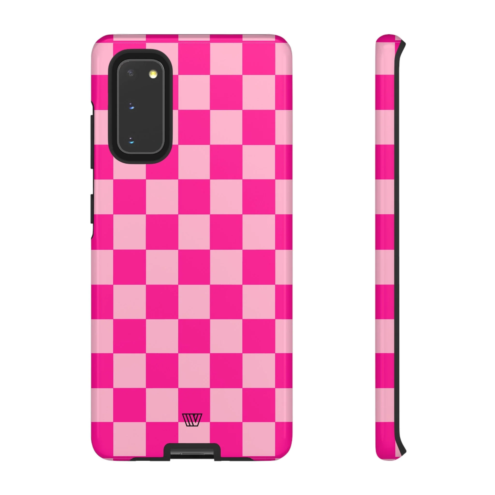 HOT PINK CHECKERBOARD | Tough Phone Case - Image 3