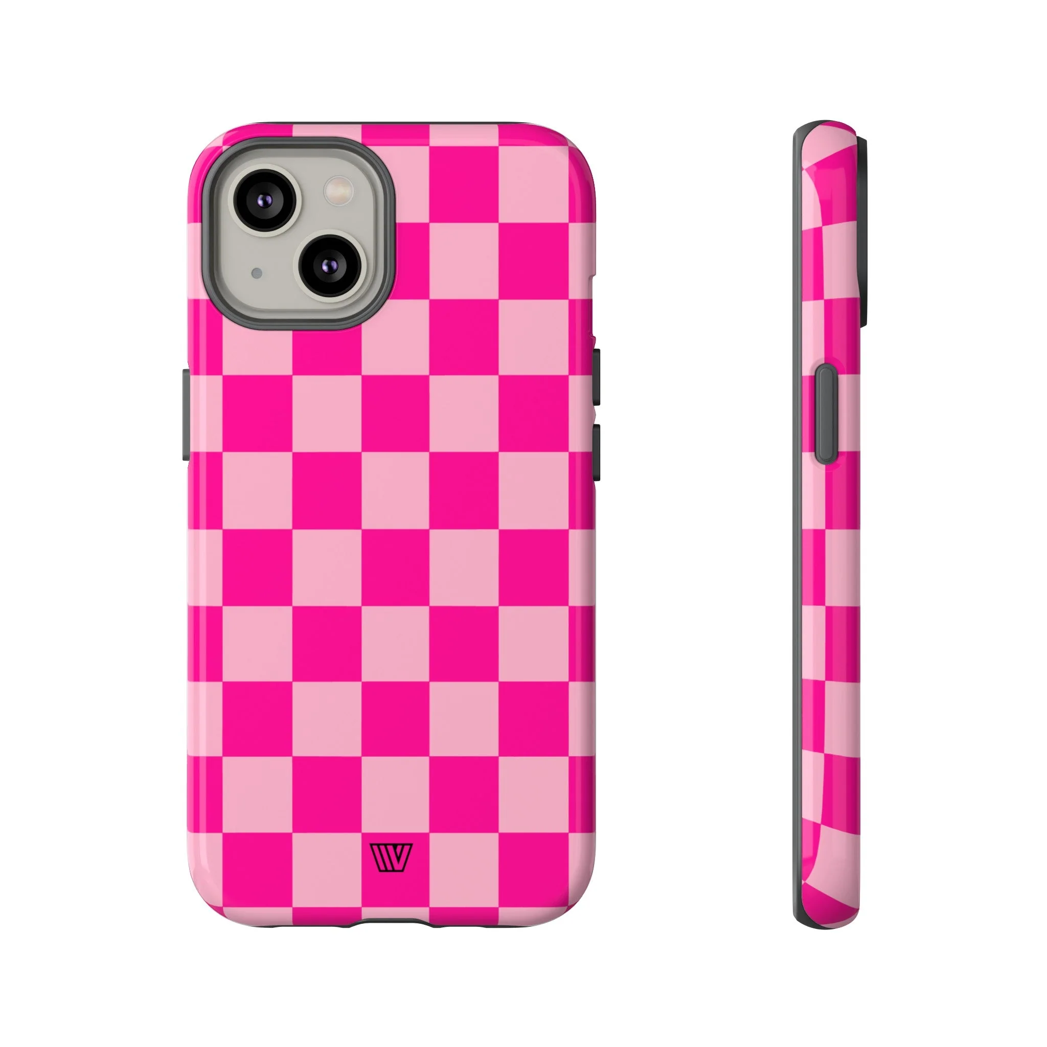 HOT PINK CHECKERBOARD | Tough Phone Case - Image 41