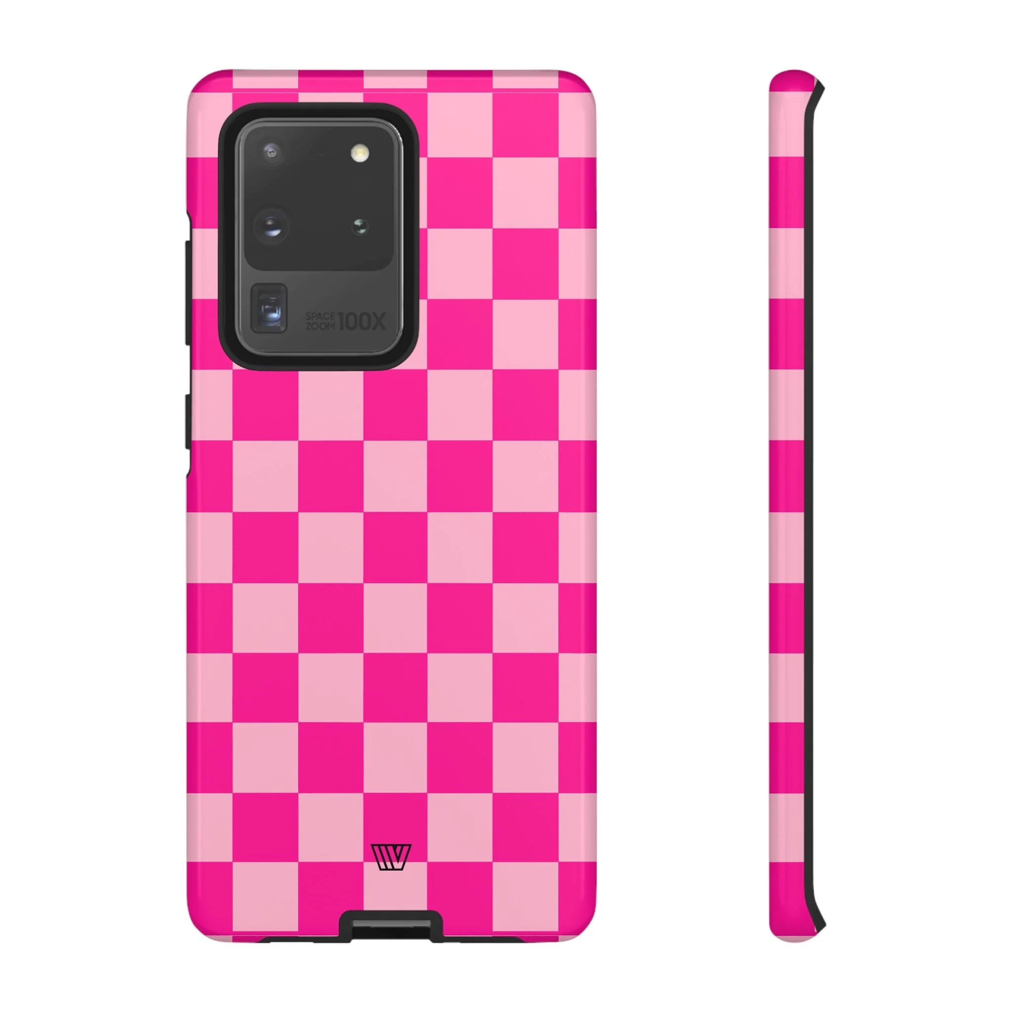 HOT PINK CHECKERBOARD | Tough Phone Case - Image 5