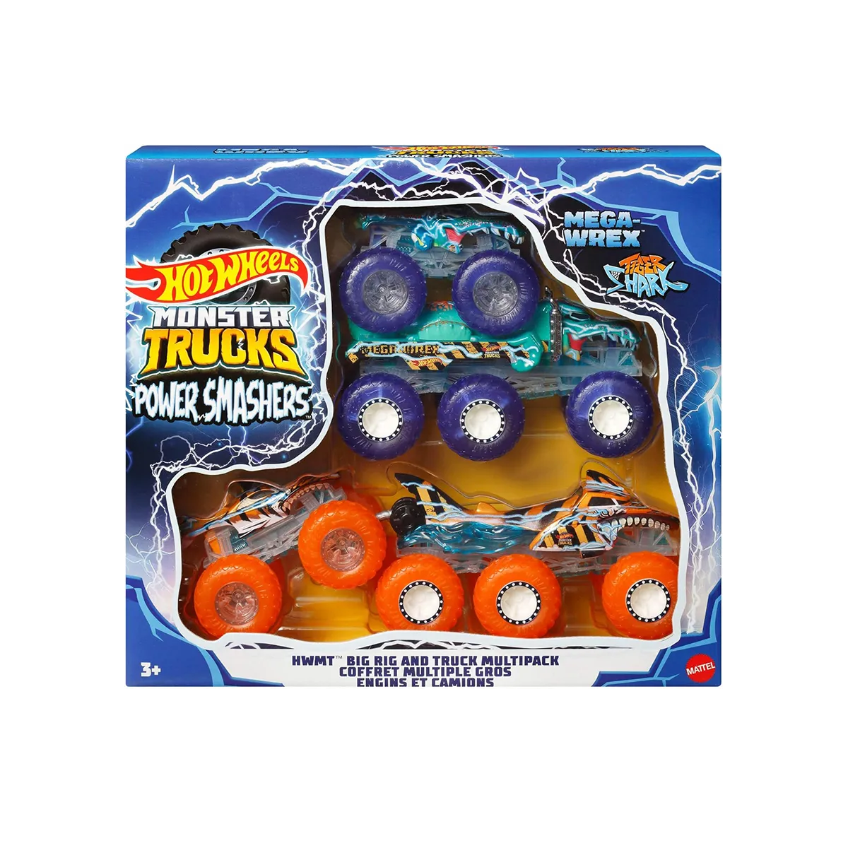 Hot Wheels Monster Trucks & Big Rigs Power Smashers Set - Image 4