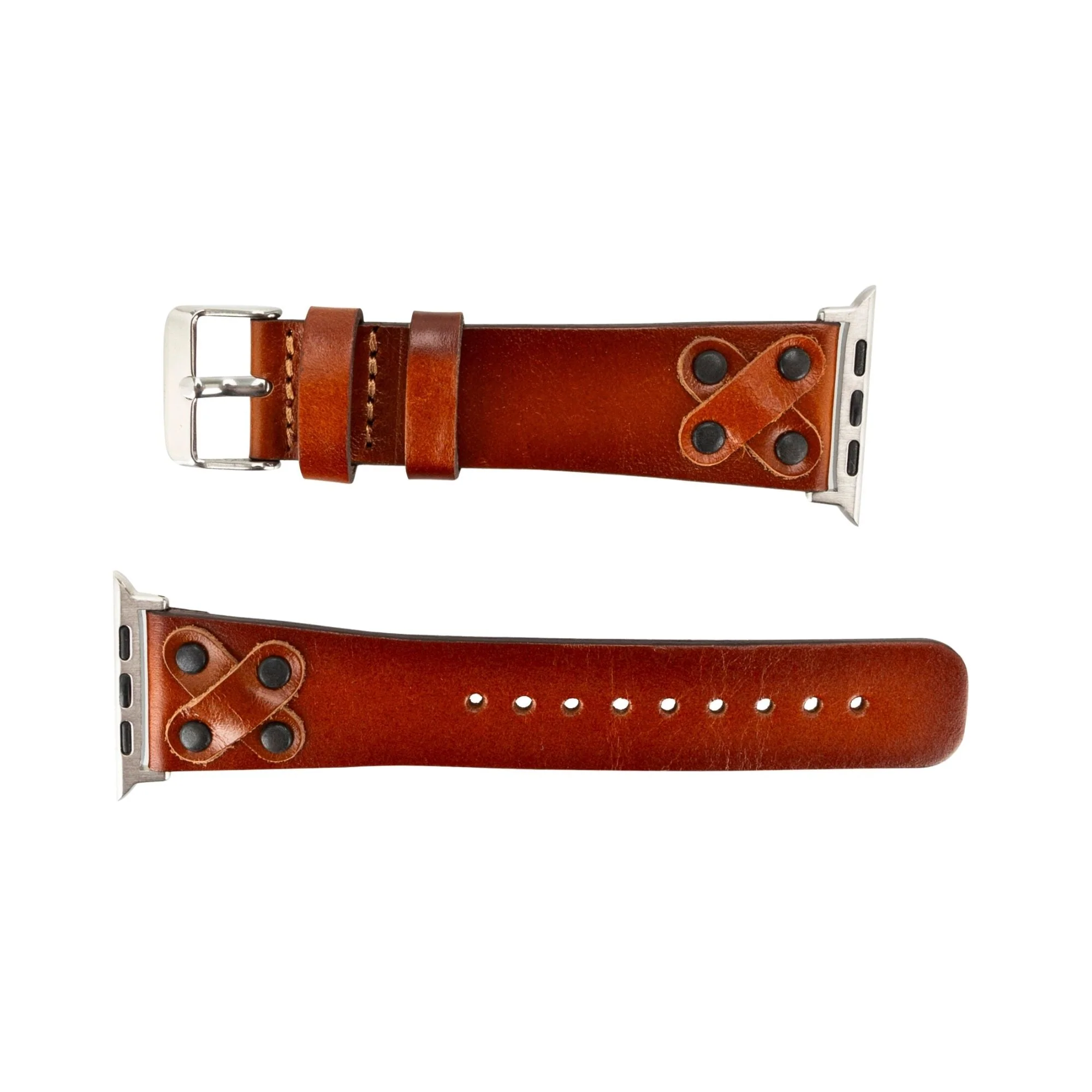 Hulett Leather Bands for Apple Watch 9, Ultra 2 & SE - Image 3