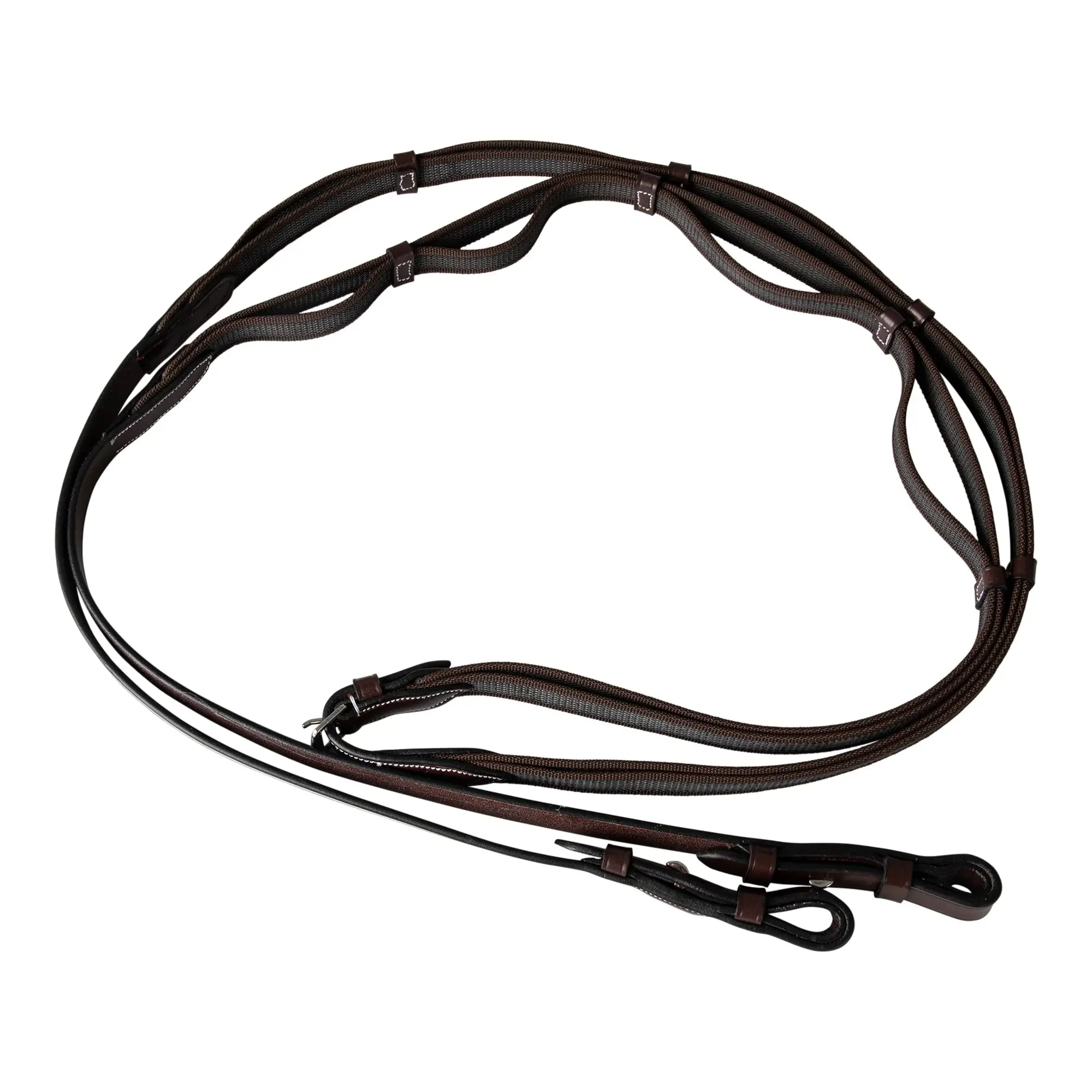 Huntley Equestrian Double Layer Web Grip Reins - Image 3