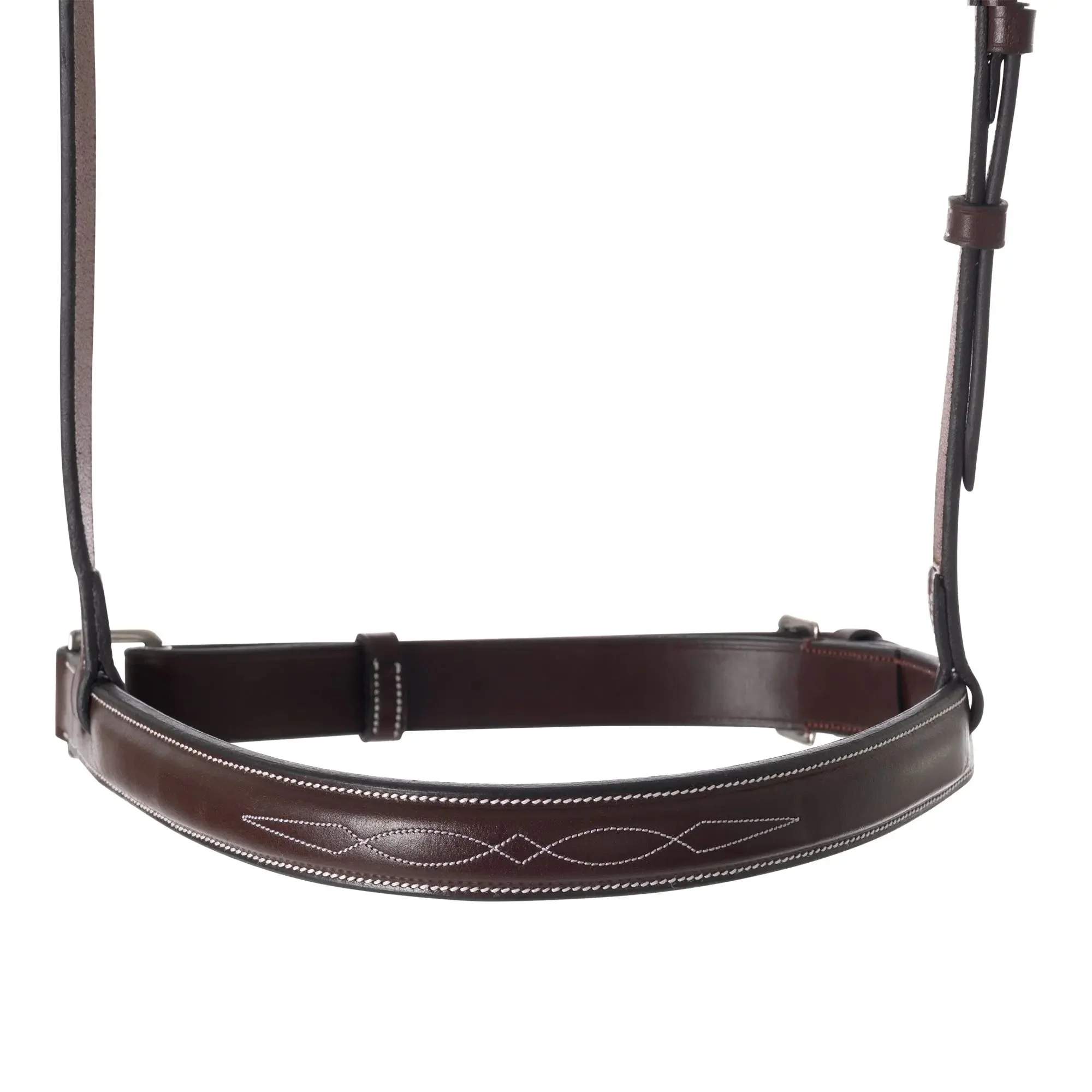Huntley Equestrian Fancy Stitched Raised Crank Noseband - Image 2