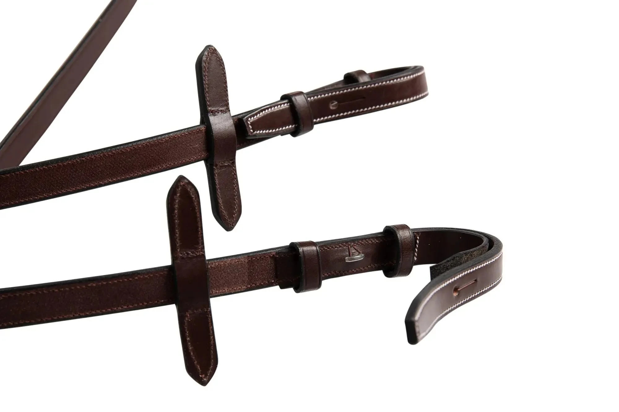 Huntley Equestrian Fancy Stitched Rubber Reins, 5/8" Inch Width - Image 10