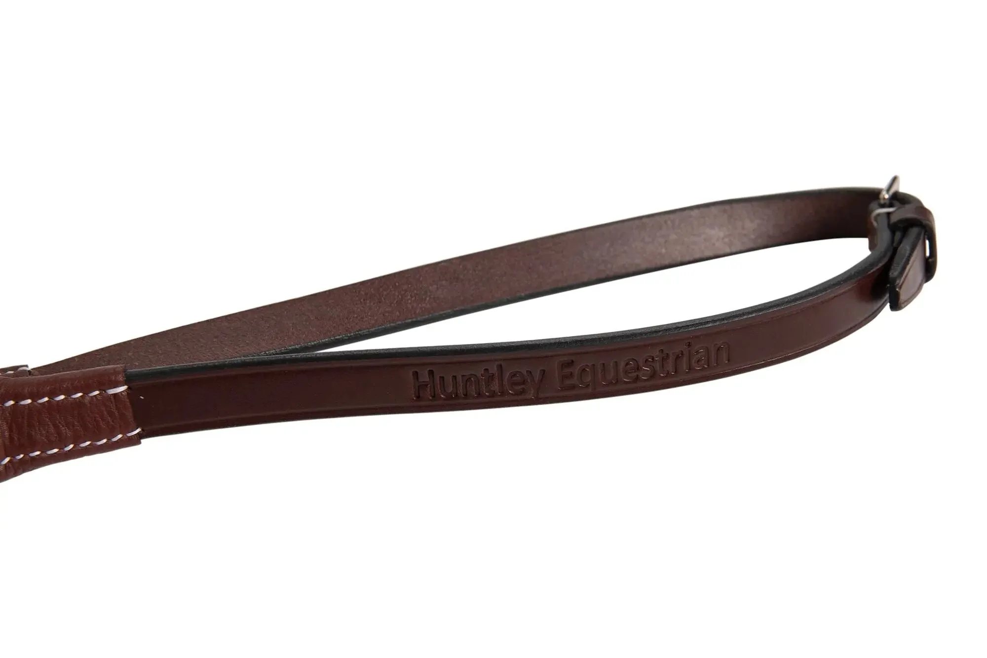 Huntley Equestrian Fancy Stitched Rubber Reins, 5/8" Inch Width - Image 7