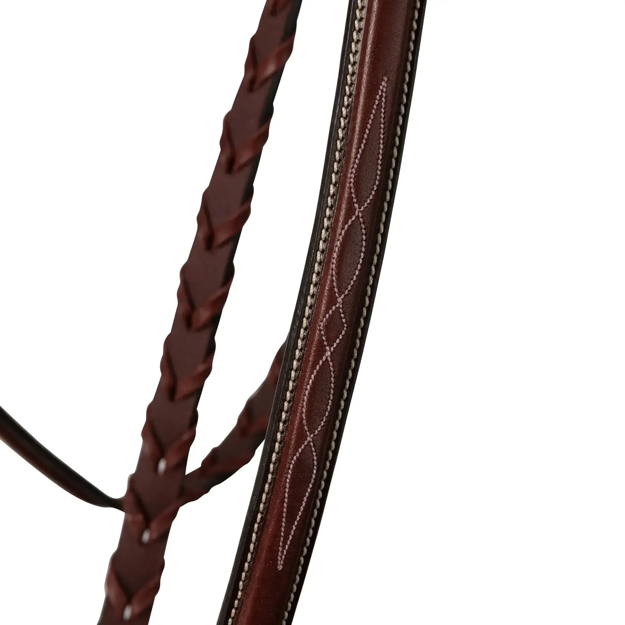 Huntley Equestrian Fancy Stitched Schooling Hunter Bridle with Reins - Image 7