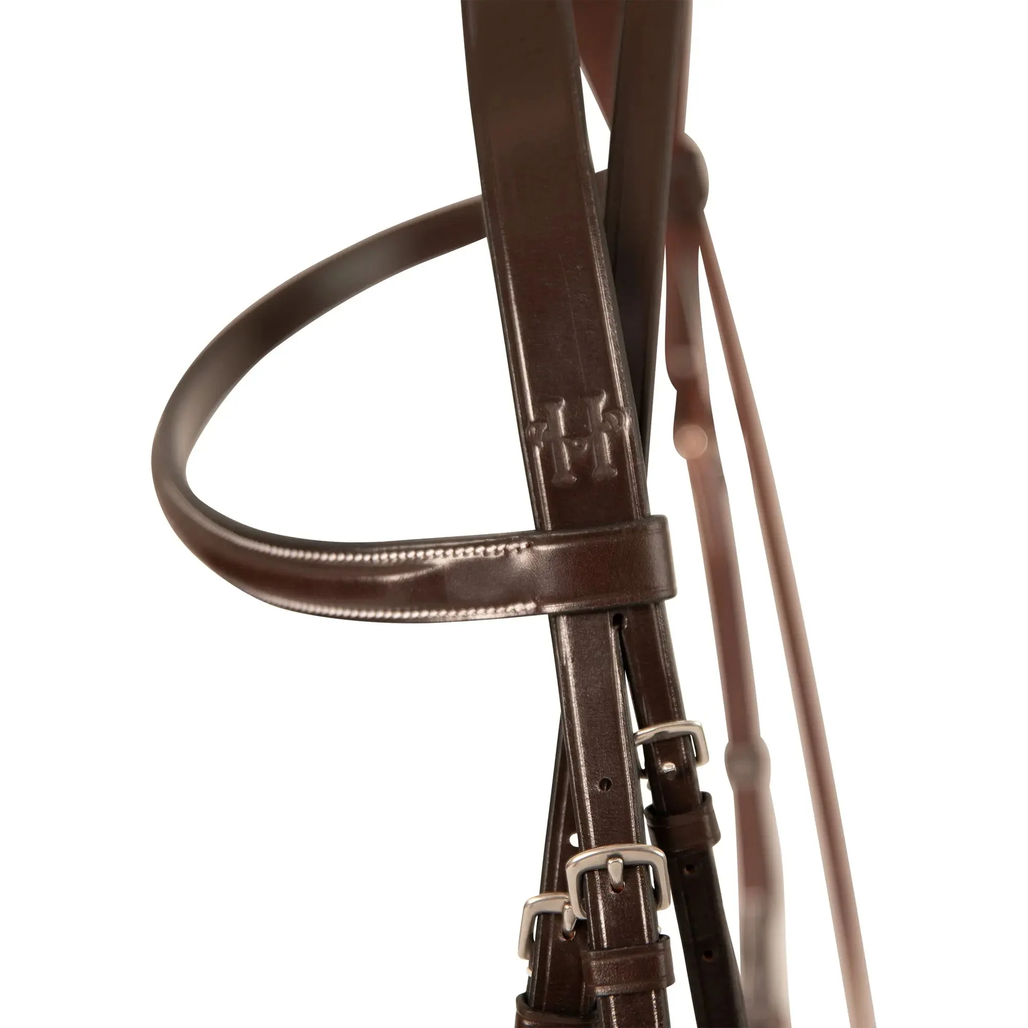 Huntley Equestrian Sedgwick Fancy Stitched Bridle with Cheek Clips and Reins - Image 8