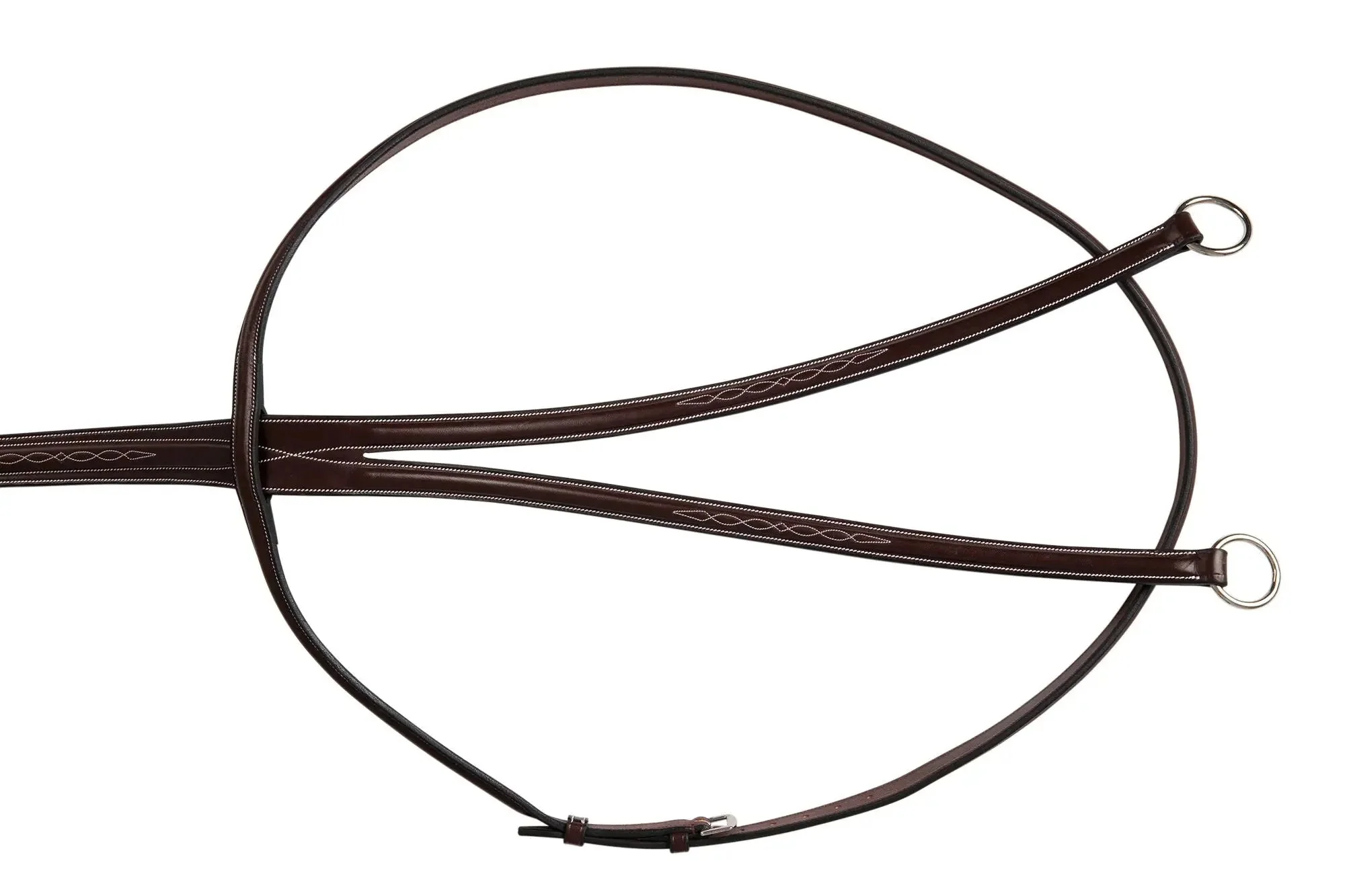 Huntley Equestrian Sedgwick Fancy Stitched Running Martingale, Cob size - Image 2