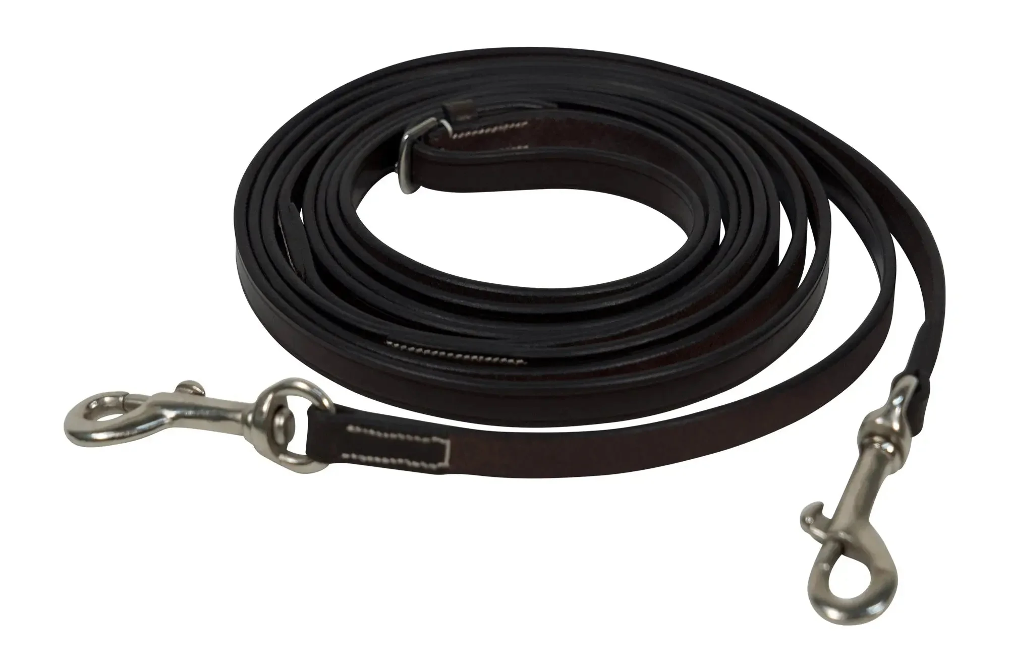 Huntley Equestrian Sedgwick Leather Draw Reins With Snap Ends - Image 2